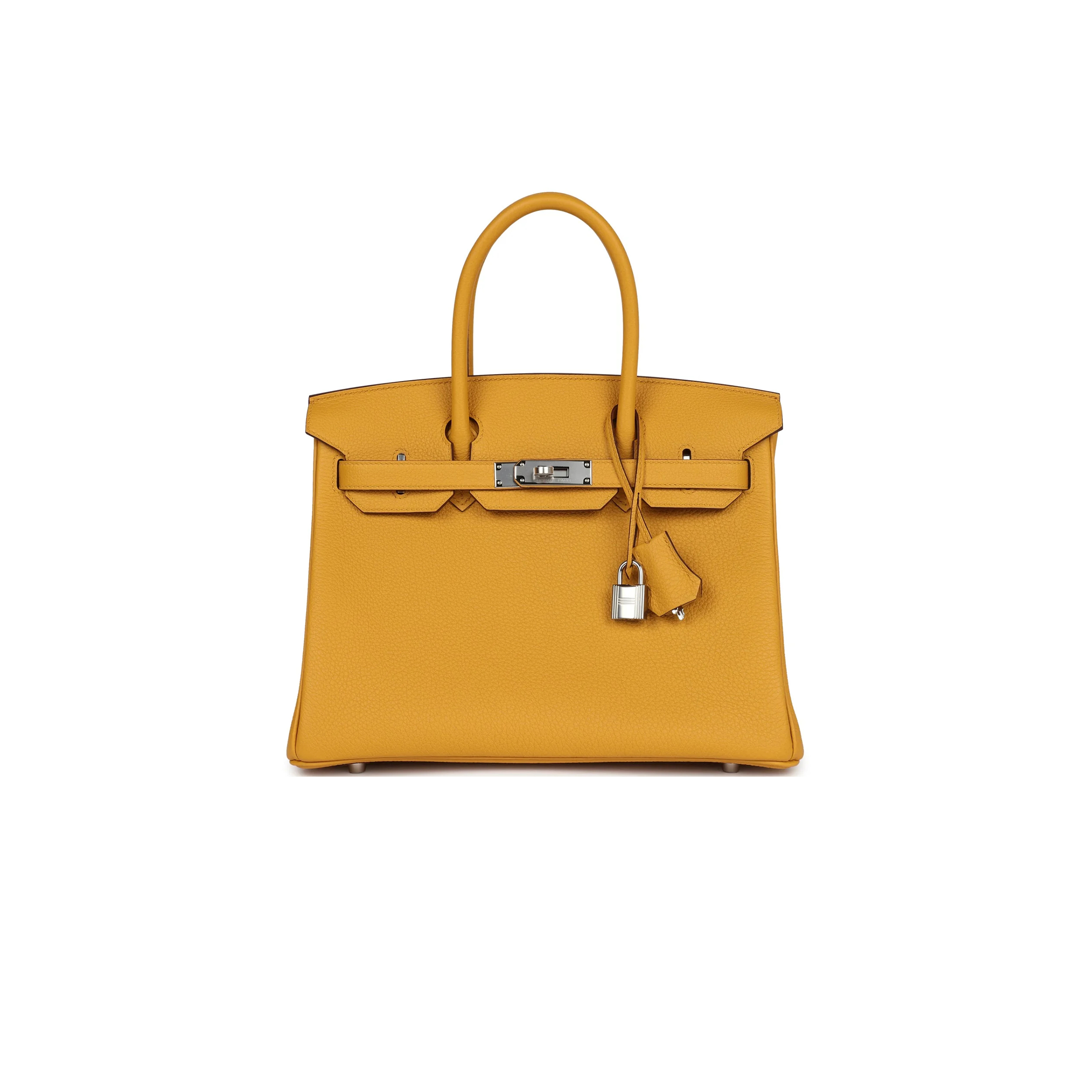 H**mes birkin 30 jaune ambre togo palladium hardware 265381 (30*22*16cm)